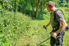Rasen-mähen-am-Sandbacher-See-im-Juli-2020-3