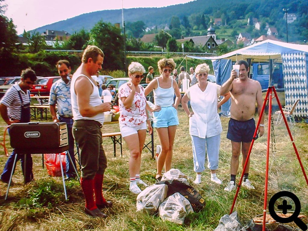 Aalangeln für alle Vereinsmitglieder am 16.08.1986 in Laudenbach am Main
